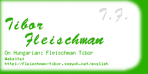 tibor fleischman business card